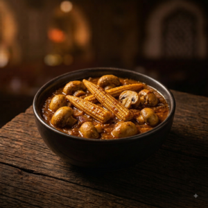 BABY CORN MUSHROOM MASALA